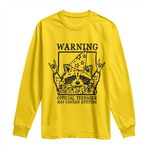Vintage Raccoon 13th Birthday Long Sleeve Shirt 13 Year Old Official Teenager Gifts TS10 Daisy Print Your Wear