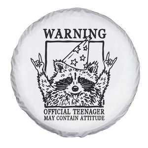 Vintage Raccoon 13th Birthday Spare Tire Cover 13 Year Old Official Teenager Gifts TS10 Print Your Wear