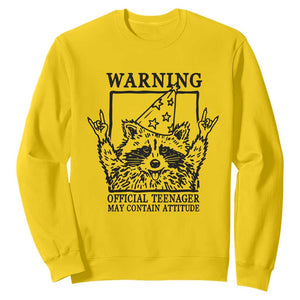 Vintage Raccoon 13th Birthday Sweatshirt 13 Year Old Official Teenager Gifts TS10 Daisy Print Your Wear