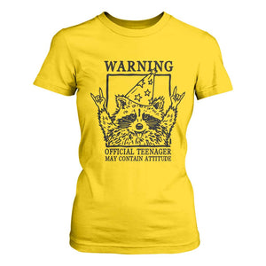 Vintage Raccoon 13th Birthday T Shirt For Women 13 Year Old Official Teenager Gifts TS10 Daisy Print Your Wear