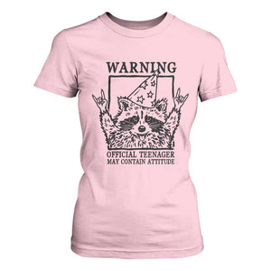 Vintage Raccoon 13th Birthday T Shirt For Women 13 Year Old Official Teenager Gifts TS10 Light Pink Print Your Wear