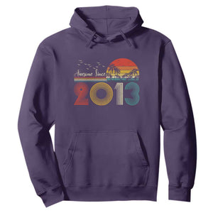 Awesome Since 2013 Hoodie 13th Birthday 13 Year Old Son Boy TS10 Purple Print Your Wear
