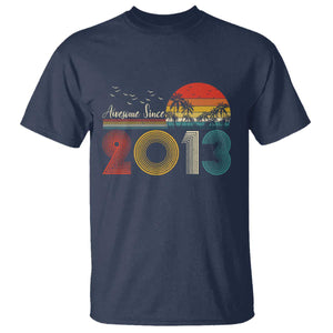 Awesome Since 2013 T Shirt 13th Birthday 13 Year Old Son Boy TS10 Navy Print Your Wear