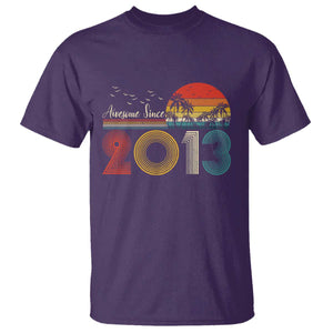 Awesome Since 2013 T Shirt 13th Birthday 13 Year Old Son Boy TS10 Purple Print Your Wear