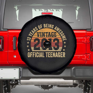 Vintage 2013 Official Teenager Spare Tire Cover 13 Year Old 13th Birthday TS10 Black Print Your Wear