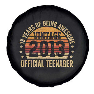 Vintage 2013 Official Teenager Spare Tire Cover 13 Year Old 13th Birthday TS10 Print Your Wear
