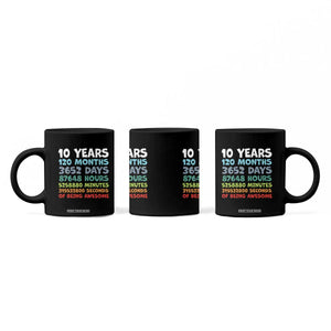 10 Year Old Bday Coffee Mug 10 Years 120 Months Of Being Awesome 10th Birthday Gifts TS10 Print Your Wear