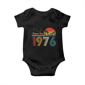 Awesome Since 1976 Birthday Baby Onesie Vintage 50th 50 Year Old Bday Gifts TS10 Black Print Your Wear