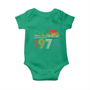 Awesome Since 1976 Birthday Baby Onesie Vintage 50th 50 Year Old Bday Gifts TS10 Irish Green Print Your Wear