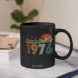Awesome Since 1976 Birthday Coffee Mug Vintage 50th 50 Year Old Bday Gifts TS10 Print Your Wear
