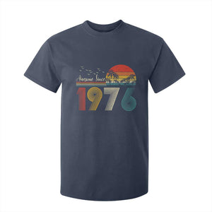 Awesome Since 1976 Birthday T Shirt For Kid Vintage 50th 50 Year Old Bday Gifts TS10 Navy Print Your Wear