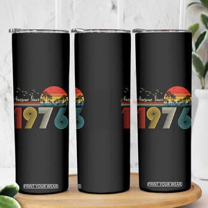 Awesome Since 1976 Birthday Skinny Tumbler Vintage 50th 50 Year Old Bday Gifts TS10 Print Your Wear