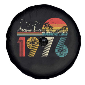 Awesome Since 1976 Birthday Spare Tire Cover Vintage 50th 50 Year Old Bday Gifts TS10 Print Your Wear
