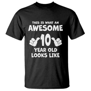 10th Birthday Gifts T Shirt Awesome 10 Year Old Bday Son Boy Girl 10yr TS10 Black Print Your Wear
