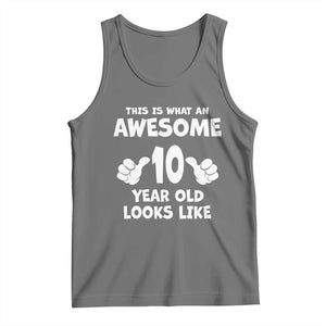 10th Birthday Gifts Tank Top Awesome 10 Year Old Bday Son Boy Girl 10yr TS10 Black Heather Print Your Wear