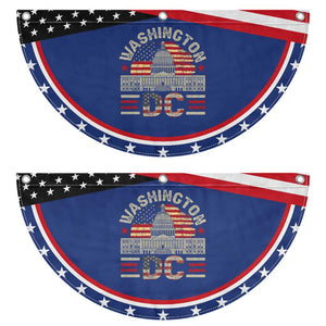 Washington DC Patriotic Fan Flag Retro US Flag Souvenir Gift