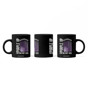 Purple Up For Military Kids Coffee Mug US Flag Military Child Support TS10 Print Your Wear