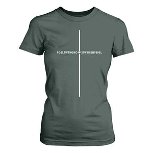 For God So Loved T Shirt For Women John 316 Bible Verse FGSLTWTHGOB Cross Minimal Christian Acronym TS10 Dark Forest Green Print Your Wear