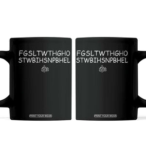For God So Loved Coffee Mug John 316 Bible Verse FGSLTWTHGOB Cross Subtle Christian Acronym TS10 Black Print Your Wear