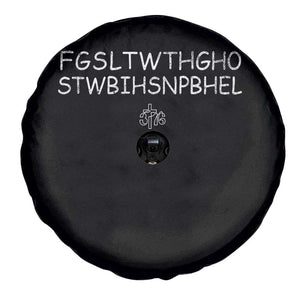 For God So Loved Spare Tire Cover John 316 Bible Verse FGSLTWTHGOB Cross Subtle Christian Acronym TS10 Print Your Wear