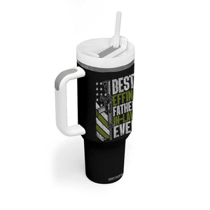 Best Effin’ Father In Law Ever Tumbler With Handle FIL Gun American Flag TS10 Print Your Wear