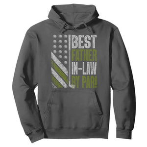 Father In Law Golf Hoodie Best FIL By Par Fathers Day Gift for Golfers TS10 Dark Heather Print Your Wear