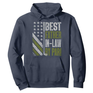 Father In Law Golf Hoodie Best FIL By Par Fathers Day Gift for Golfers TS10 Navy Print Your Wear