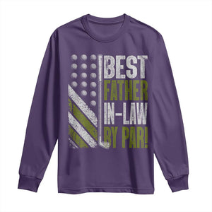 Father In Law Golf Long Sleeve Shirt Best FIL By Par Fathers Day Gift for Golfers TS10 Purple Print Your Wear
