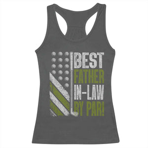 Father In Law Golf Racerback Tank Top Best FIL By Par Fathers Day Gift for Golfers TS10 Dark Heather Print Your Wear