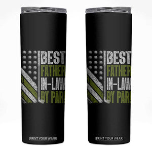 Father In Law Golf Skinny Tumbler Best FIL By Par Fathers Day Gift for Golfers TS10 Black Print Your Wear