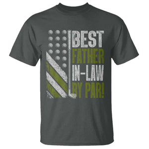 Father In Law Golf T Shirt Best FIL By Par Fathers Day Gift for Golfers TS10 Dark Heather Print Your Wear