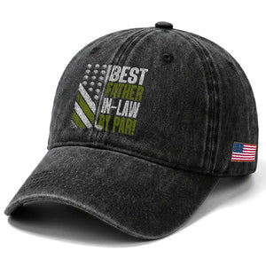 Father In Law Golf Washed Cotton Baseball Cap Best FIL By Par Fathers Day Gift for Golfers TS10 Print Your Wear