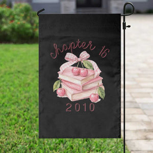 Sweet Chapter 16 Birthday Garden Flag Cherry Books 16th Birthday Gifts For Her Book Lover