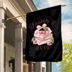 Sweet Chapter 16 Birthday Garden Flag Cherry Books 16th Birthday Gifts For Her Book Lover