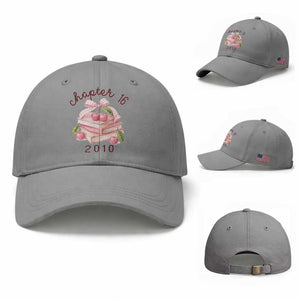 Sweet Chapter 16 Birthday Baseball Cap Cherry Books 16th Birthday Gifts For Her Book Lover