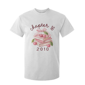 Sweet Chapter 16 Birthday T Shirt For Kid Cherry Books 16th Birthday Gifts For Her Book Lover