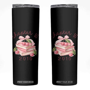 Sweet Chapter 16 Birthday Skinny Tumbler Cherry Books 16th Birthday Gifts For Her Book Lover