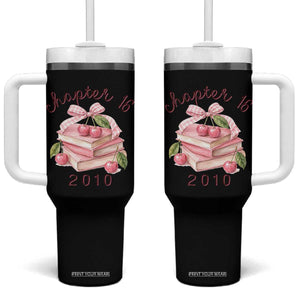 Sweet Chapter 16 Birthday Tumbler With Handle Cherry Books 16th Birthday Gifts For Her Book Lover