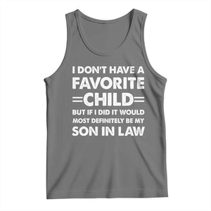 My Son In Law Is My Favorite Child Tank Top Funny Mother-in-Law Father-in-Law Gift TS10 Black Heather Print Your Wear