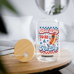 Bad Day To Be A Hot Dog Glass Can Hotdog Lover Wiener 4th Of July TS10 Print Your Wear