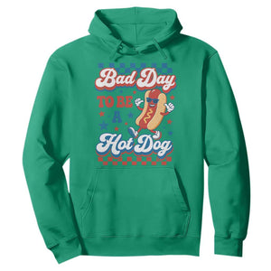 Bad Day To Be A Hot Dog Hoodie Hotdog Lover Wiener 4th Of July TS10 Irish Green Print Your Wear
