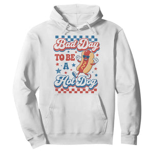 Bad Day To Be A Hot Dog Hoodie Hotdog Lover Wiener 4th Of July TS10 White Print Your Wear