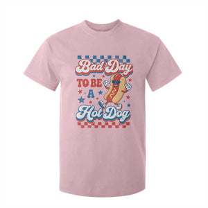 Bad Day To Be A Hot Dog T Shirt For Kid Hotdog Lover Wiener 4th Of July TS10 Light Pink Print Your Wear
