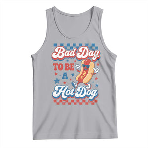 Bad Day To Be A Hot Dog Tank Top Hotdog Lover Wiener 4th Of July TS10 Athletic Heather Print Your Wear