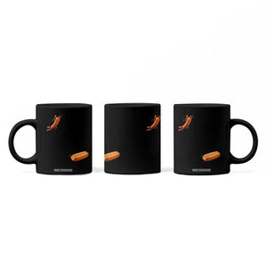 Funny Hot Dog Coffee Mug Hotdog Jumping Into Bun Sausage BBQ Grilling High Dive TS10 Print Your Wear