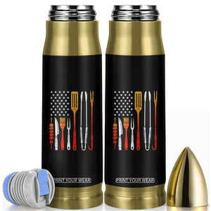 Bbq Smoker Bullet Tumbler Barbecue Chef Smoking Tools Grilling Pit Master USA Flag TS10 Black Print Your Wear