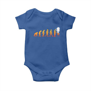 Funny BBQ Baby Onesie Evolution Of Grill Master Grilling Gifts Meat Smoking TS10 Royal Blue Print Your Wear