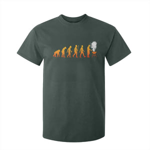 Funny BBQ T Shirt For Kid Evolution Of Grill Master Grilling Gifts Meat Smoking TS10 Dark Forest Green Print Your Wear