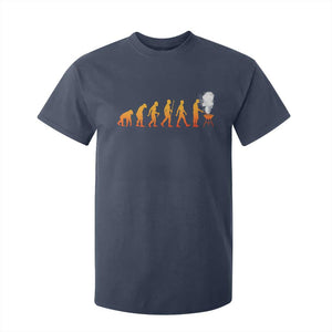 Funny BBQ T Shirt For Kid Evolution Of Grill Master Grilling Gifts Meat Smoking TS10 Navy Print Your Wear