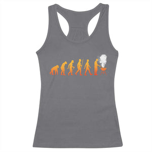 Funny BBQ Racerback Tank Top Evolution Of Grill Master Grilling Gifts Meat Smoking TS10 Charcoal Print Your Wear